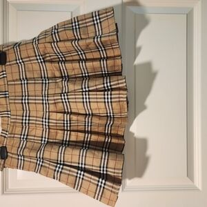 Plaid Pleated Skirt